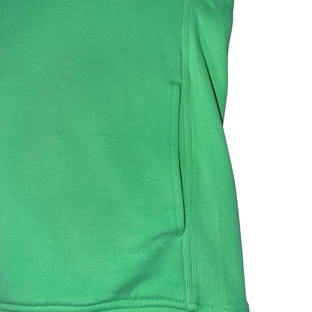 Athleta Forever Fleece 1/4 Zip Sweatshirt Valley Green Medium - Picture 7 of 11